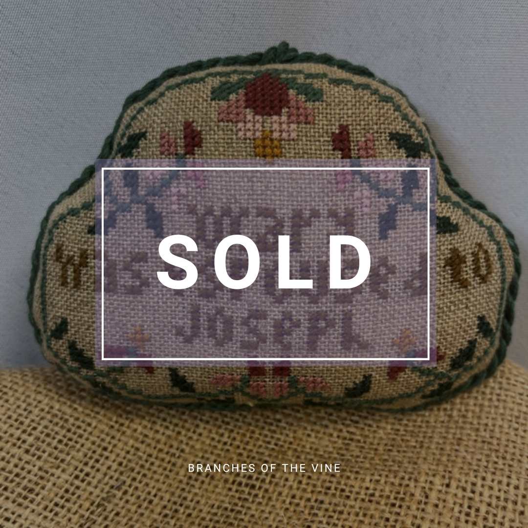 Mary and Joseph Cross-Stitch Ornament