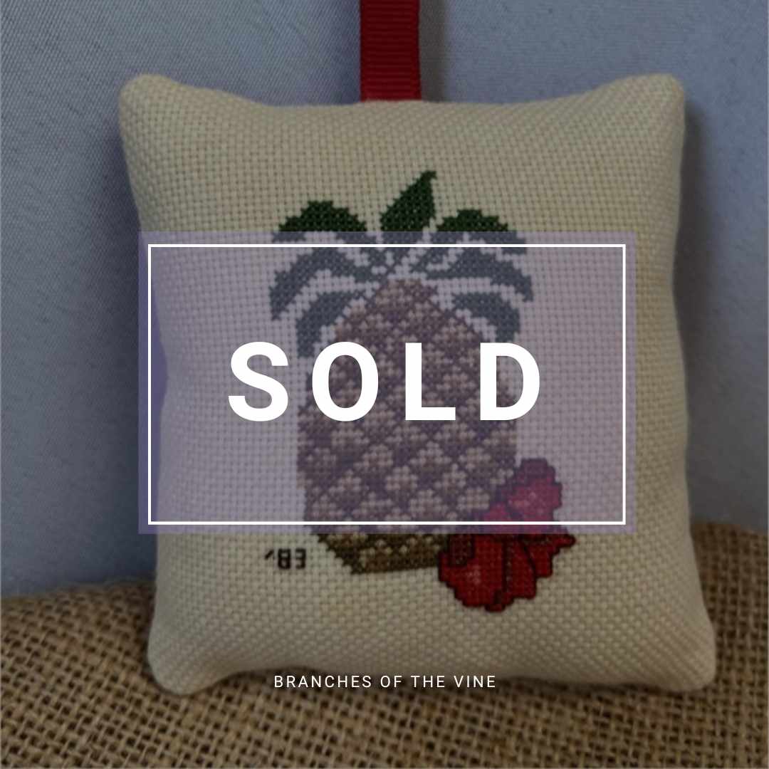 Pineapple Cross-Stitch Ornament