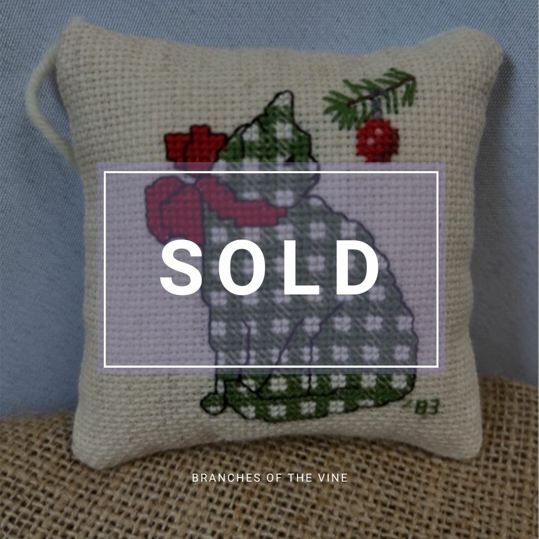 Cat Cross-Stitch Ornament
