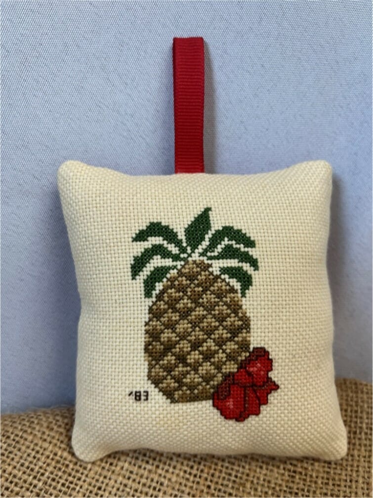 Pineapple Cross-Stitch Ornament - Image 2