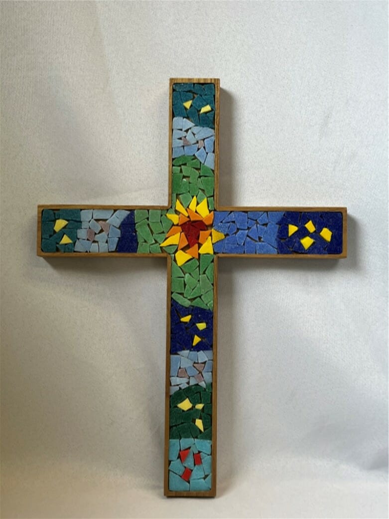 Mosaic Tiled Cross - Image 2