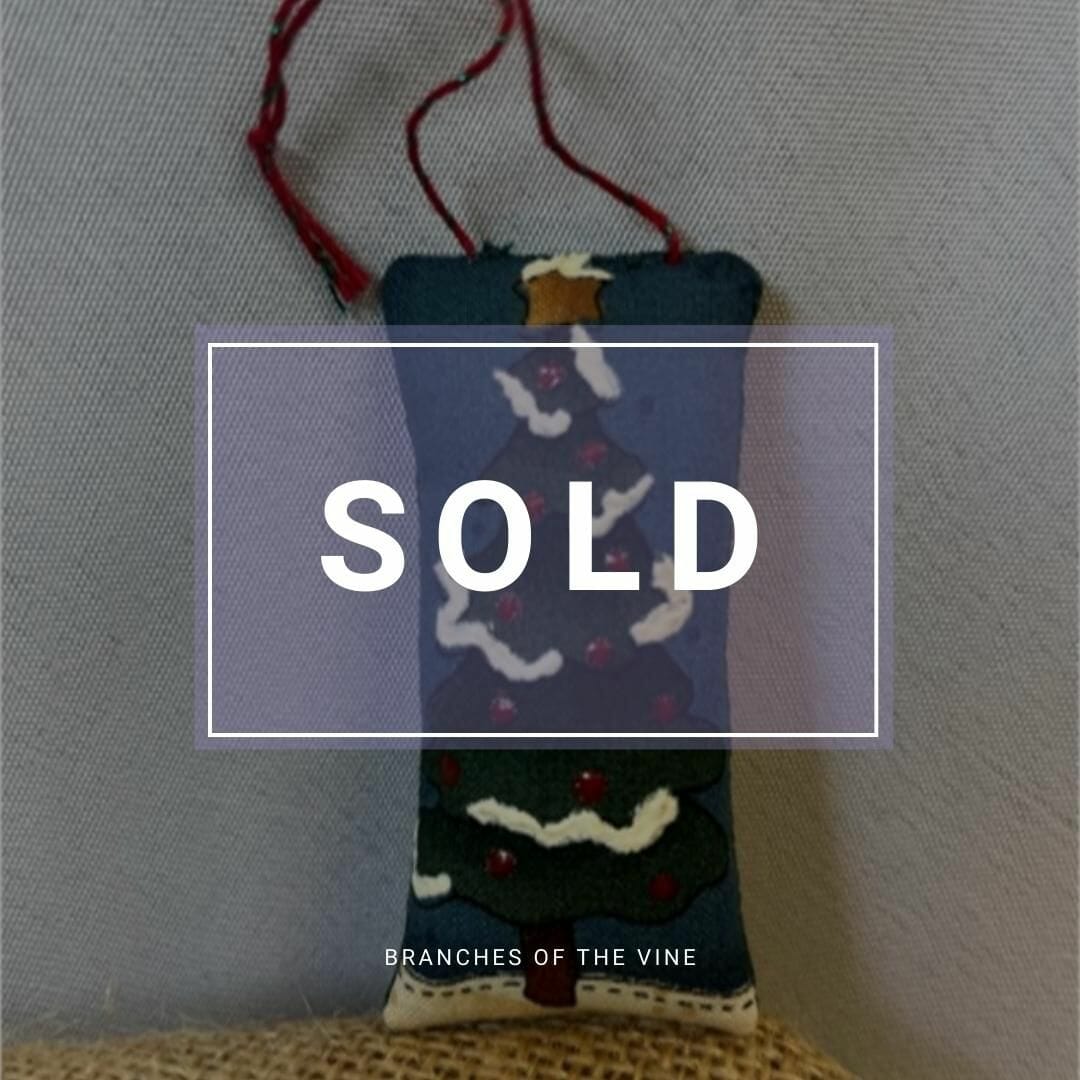 Tiny Christmas Tree Cross-Stitch Ornament