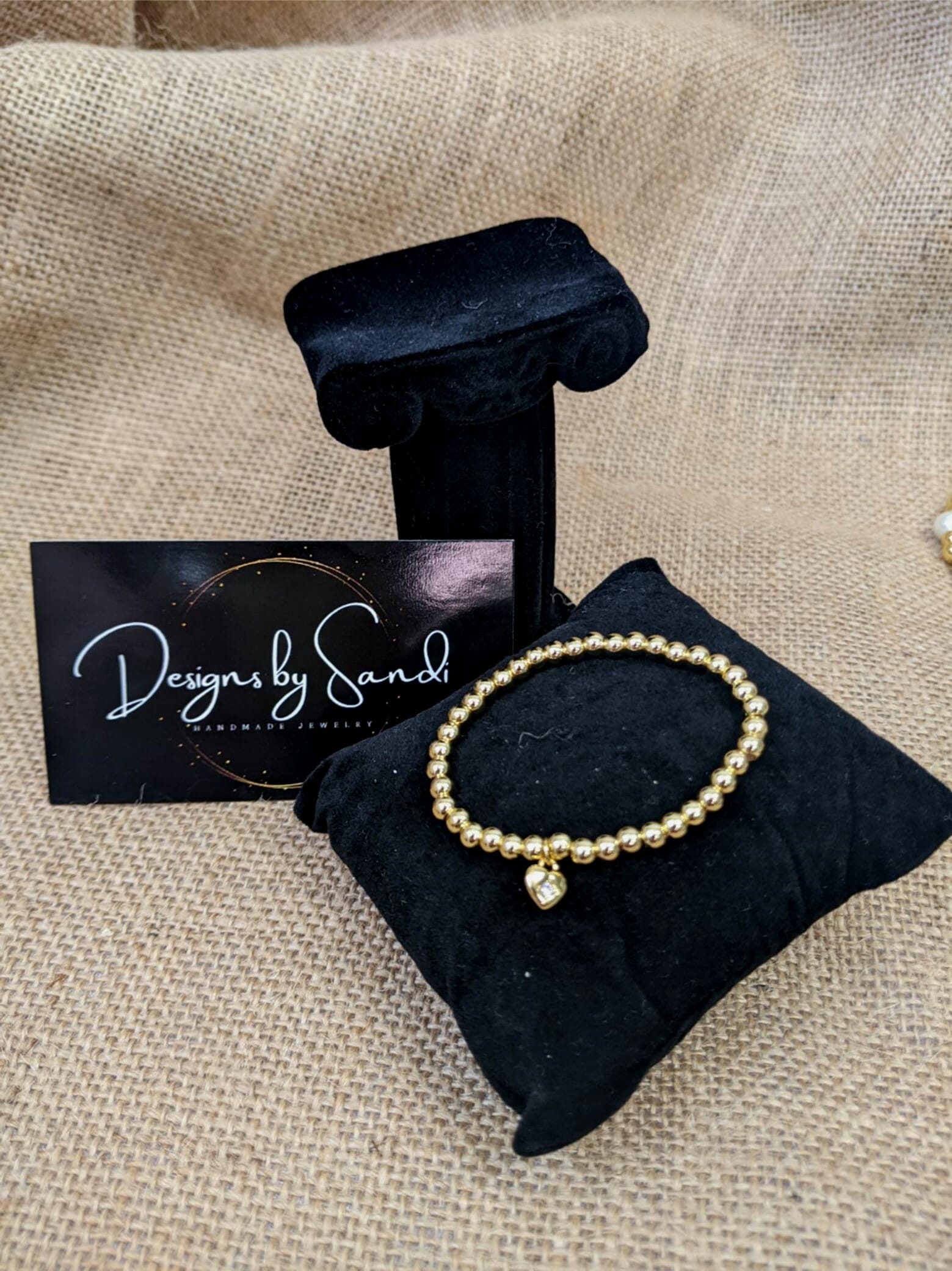 Gold Bead Children's Bracelet - Image 2